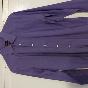 J. Ferrar Slim Fit Dress Shirt, Light Purple, Medium 15-15&1/2 32-33